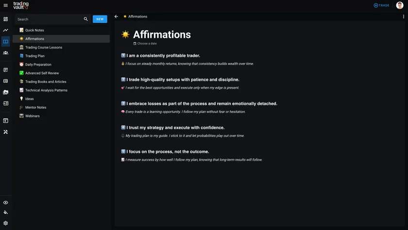 Text Templates and Notebook Upgrade in Trading Vault